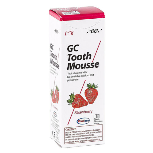 Gc Tooth Mousse Erdbeere Paste 35ml Topische Creme Mit Recaldent